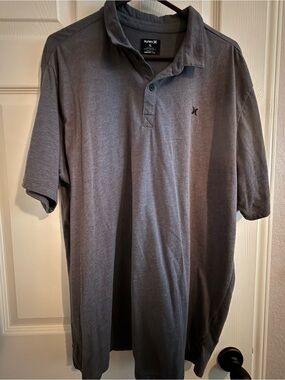 Hurley Men's Charcoal Gray Polo Shirt